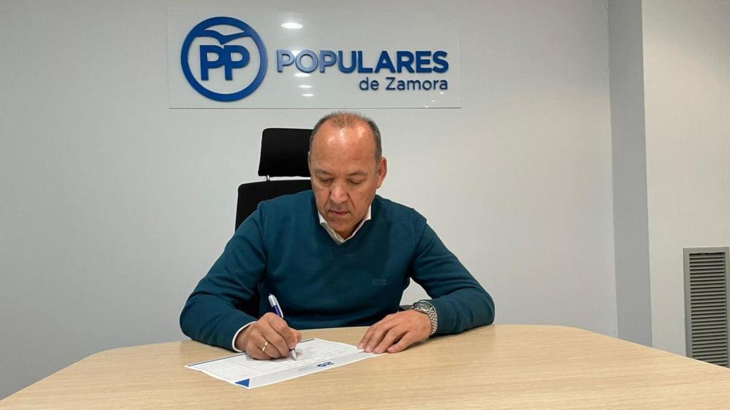 El presidente del PP de Zamora, José María Barrios