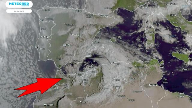 La gran borrasca vista por satélite. METEORED.
