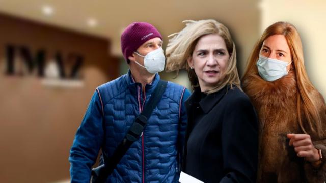 Iñaki Urdangarin, la infanta Cristina y Ainhoa Armentia en un montaje de El Español.