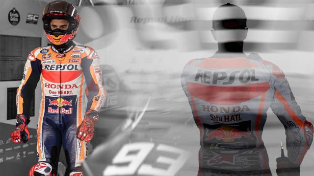 Marc Márquez, en un fotomontaje