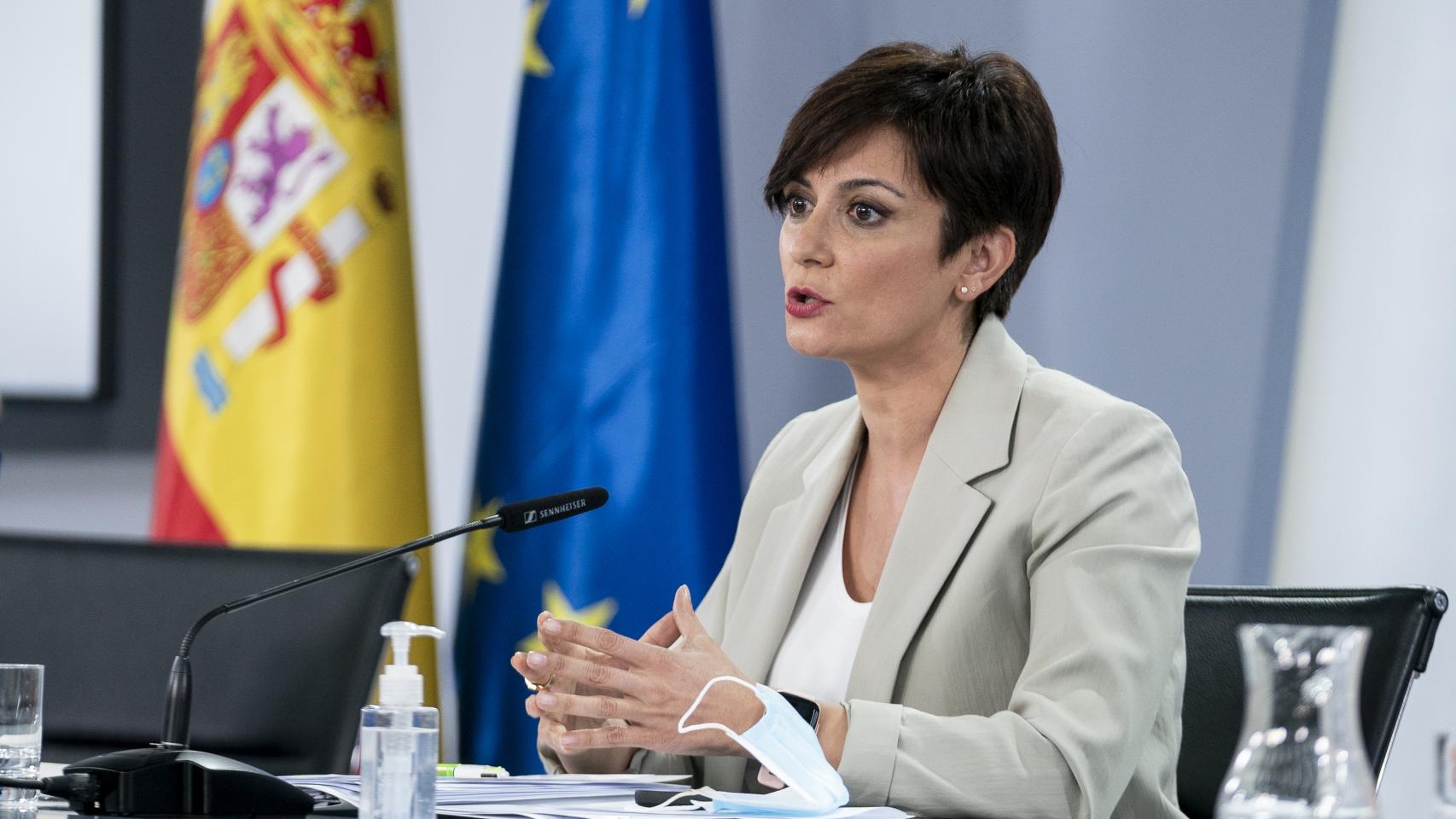 Isabel Rodríguez, ministra portavoz del Gobierno.