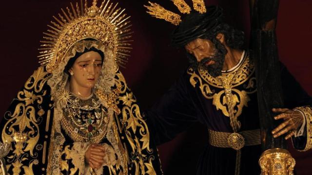 Misterio dispuesto por la hermandad de Nueva Esperanza.