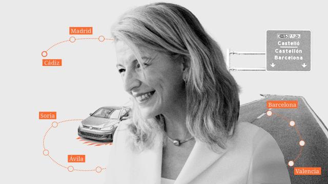 Yolanda Díaz va a recorrer España en su Golf.