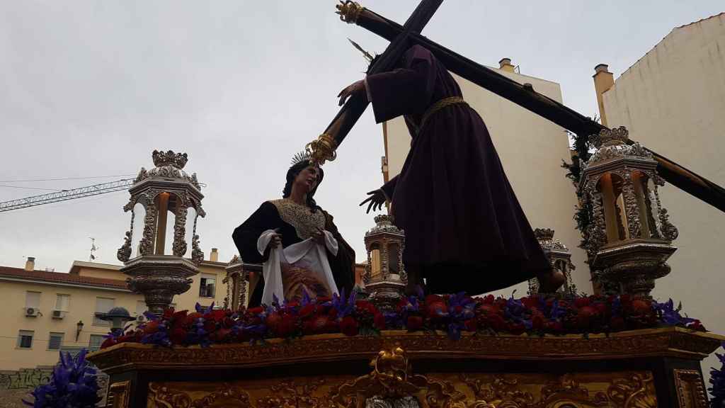 Salutación, en una imagen.