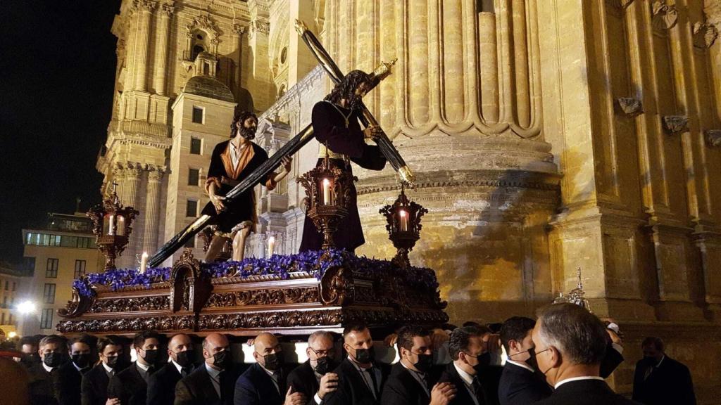 Jesús de la Pasión en su entrada a la Catedral.