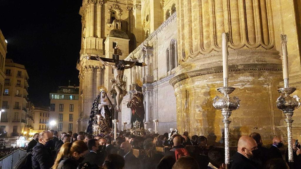 El misterio de las Penas de los Salesianos en su entrada a la Catedral.