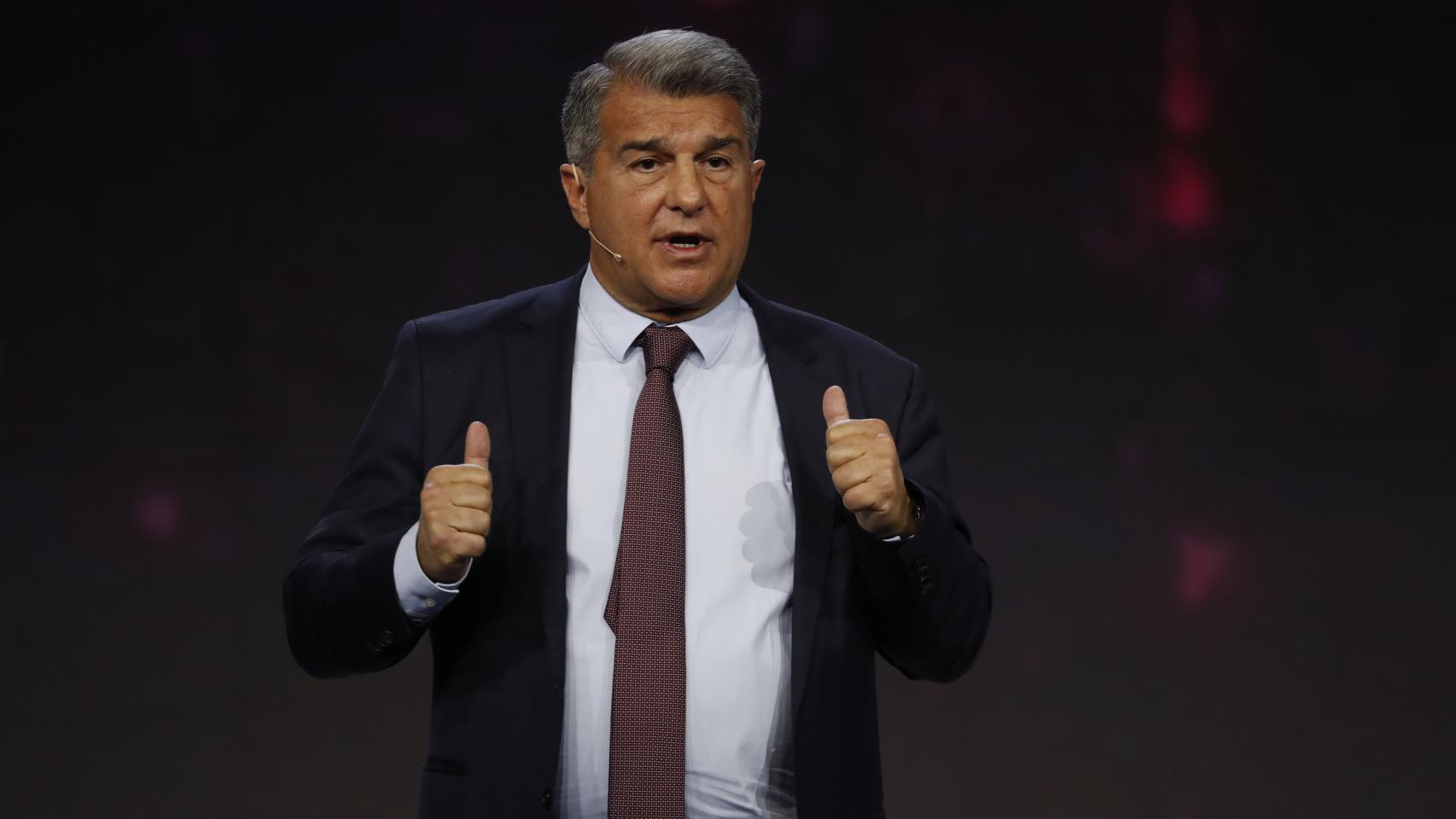 Joan Laporta, en el Mobile World Congress.