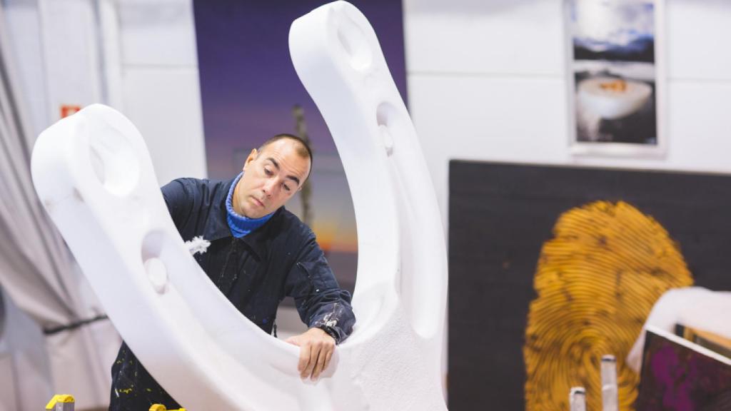 Lorenzo Quinn en su taller