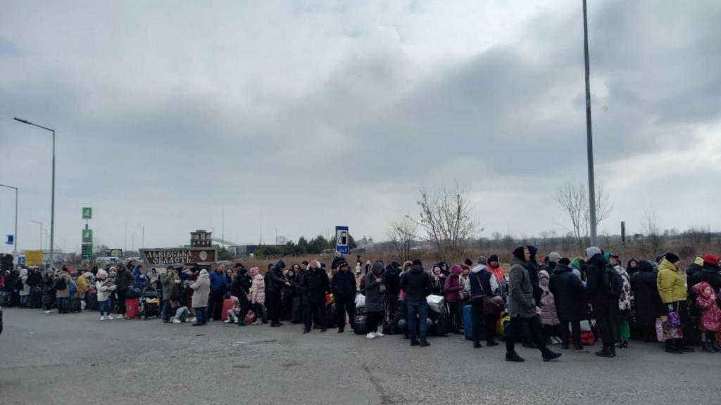 Una imagen de la frontera entre Ucrania y Polonia.