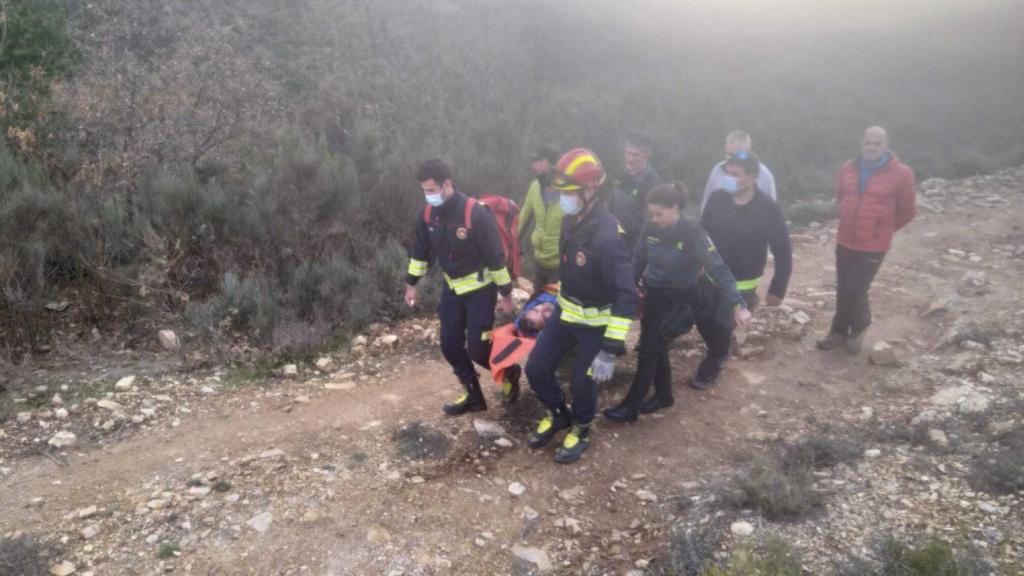 Rescatado un senderista de 60 años con fractura de tobillo