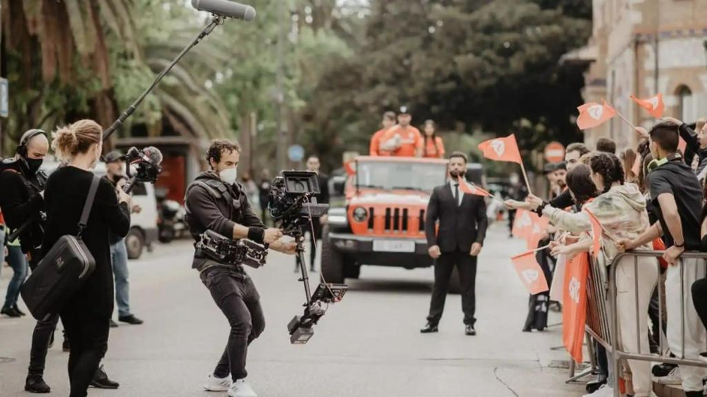 Rodaje del spot publicitario de Giants.