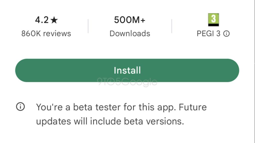 Nuevo diseño de botones en Google Play