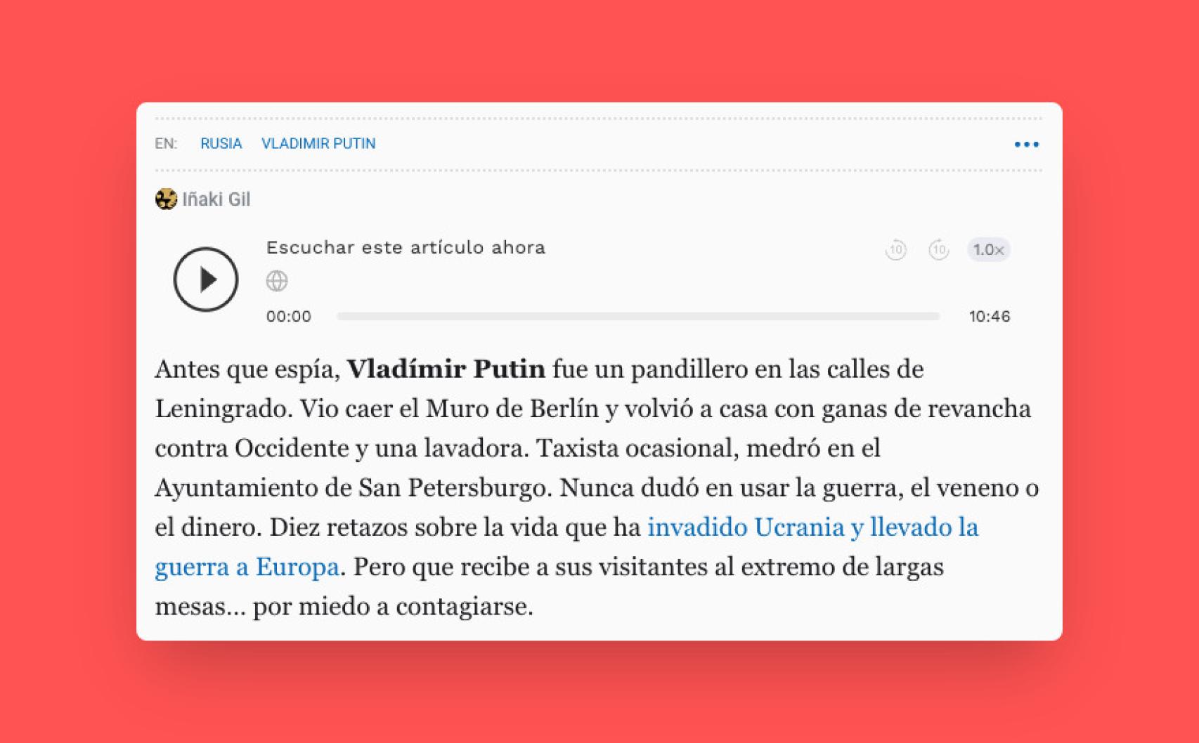 Nuevo reproductor de narración automática de las noticias