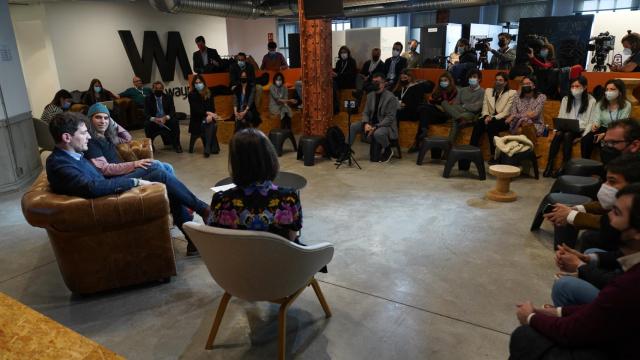 Acto de presentación de SportBoost y la unión de sinergias con Wayra.