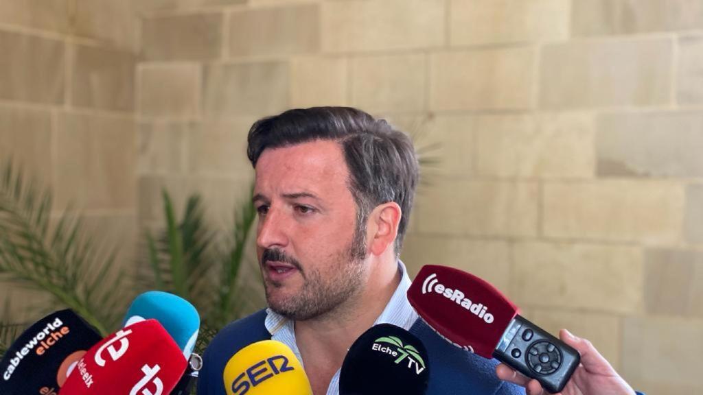 Pablo Ruz en su comparecencia con los medios este lunes.