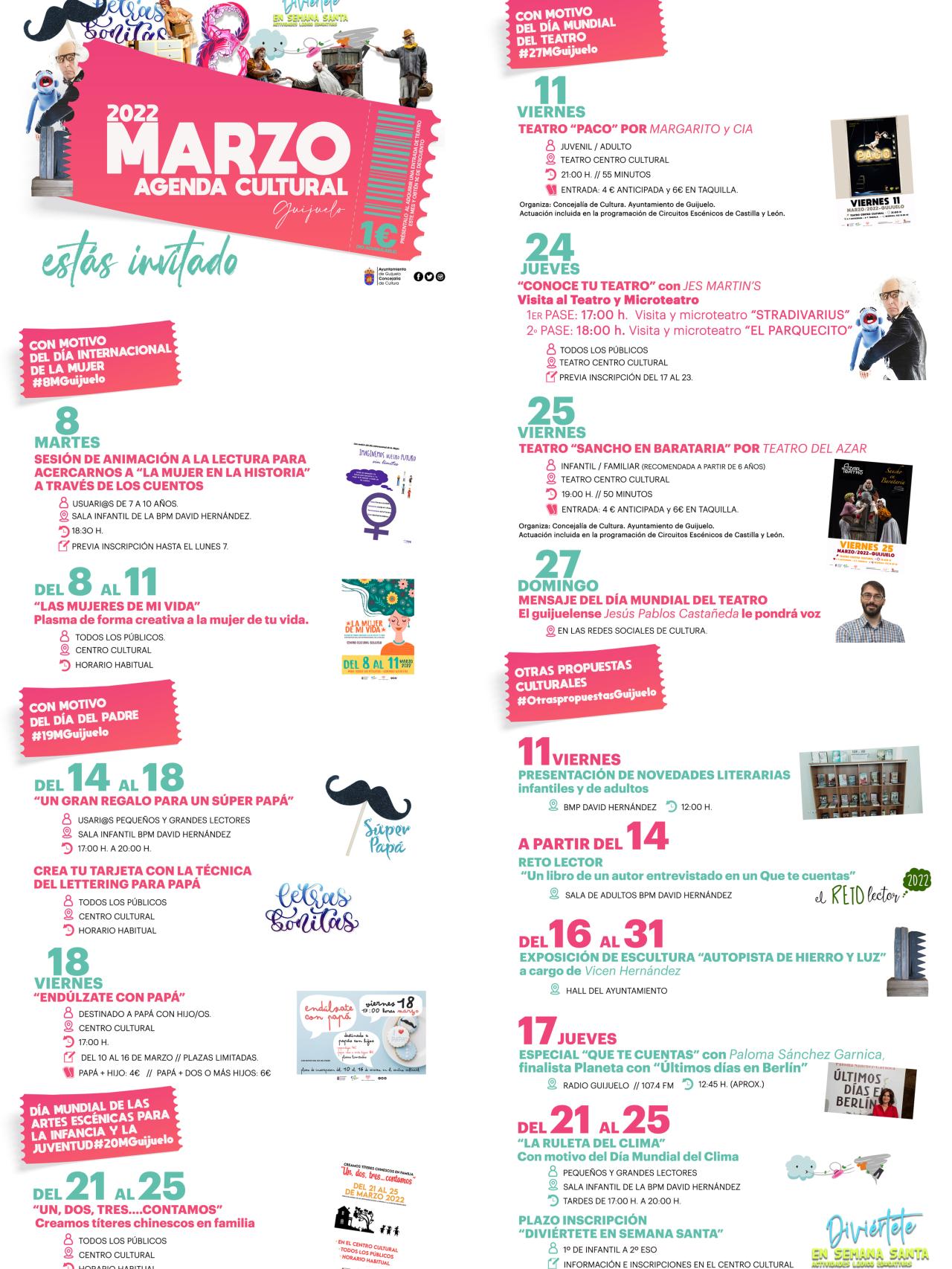 Agenda Cultural marzo
