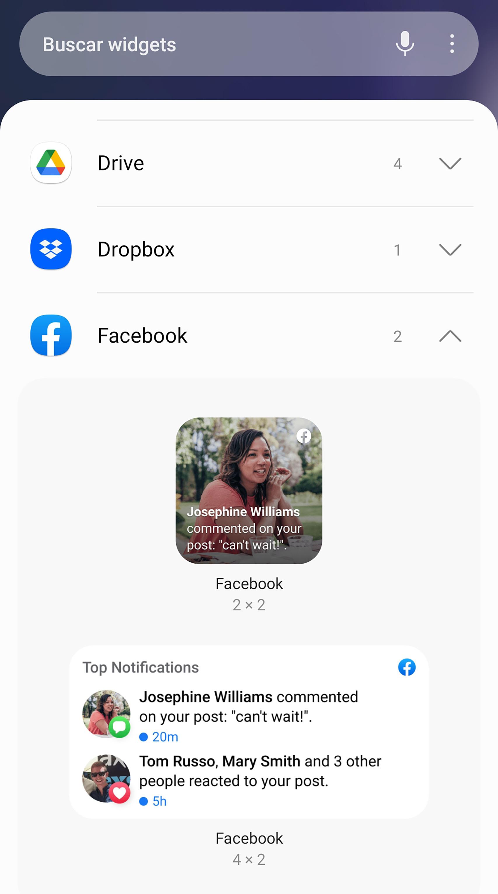 Los widgets vuelven a Facebook