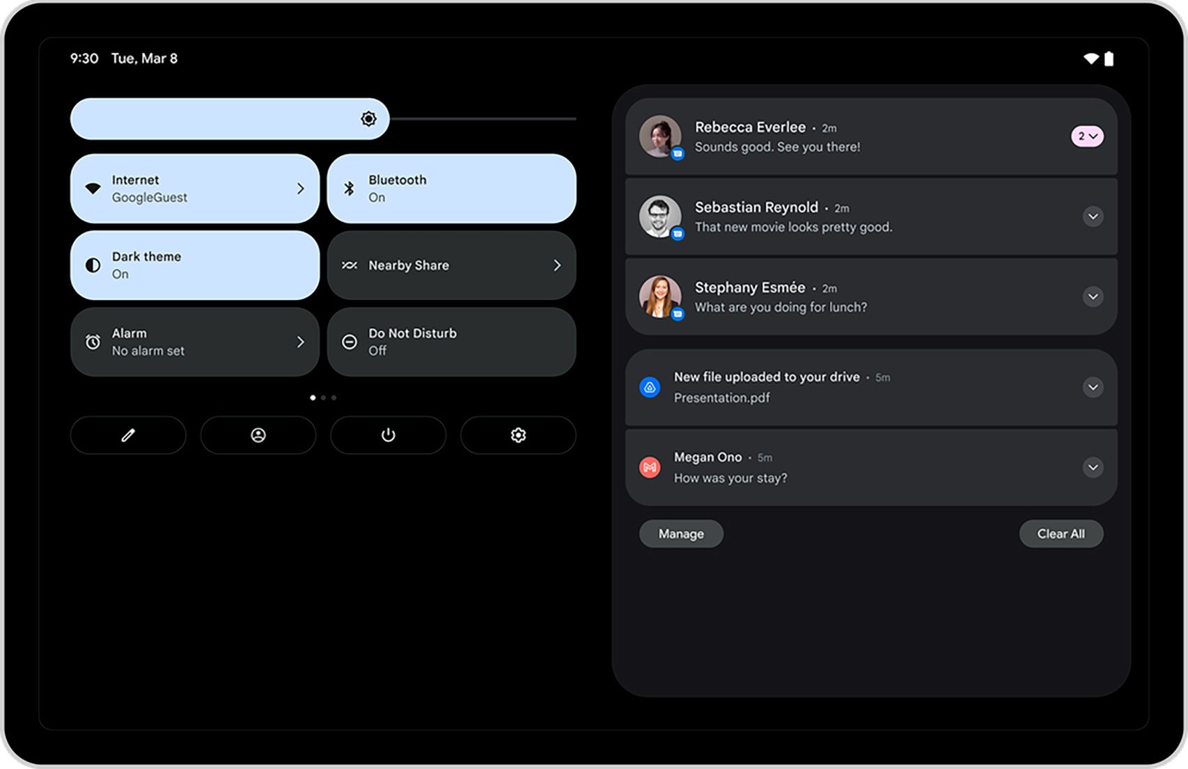 Dos columnas en Android 12L