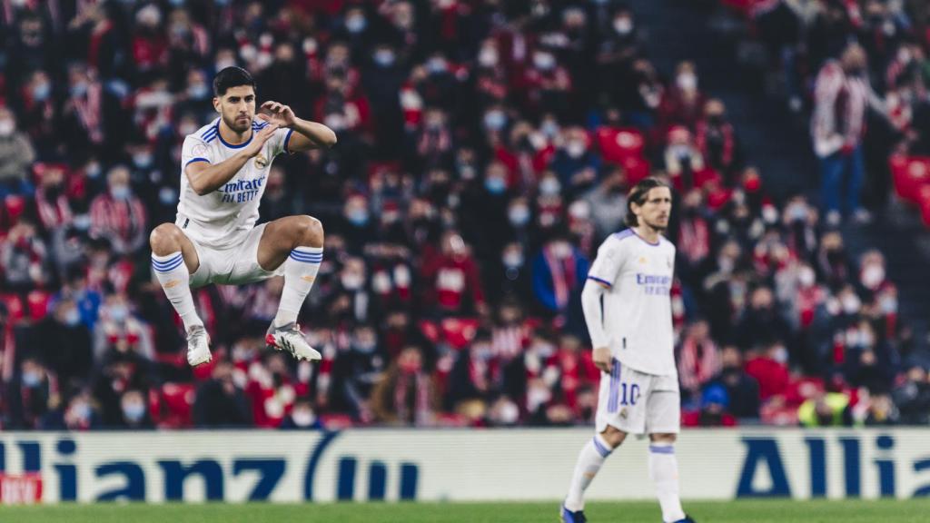 Marco Asensio y Luka Modric en San Mamés.