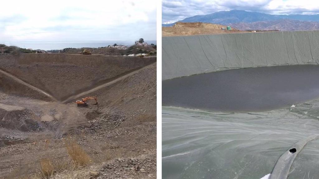 Imágenes de las balsas construidas.