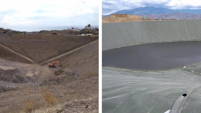 Imágenes de las balsas construidas.