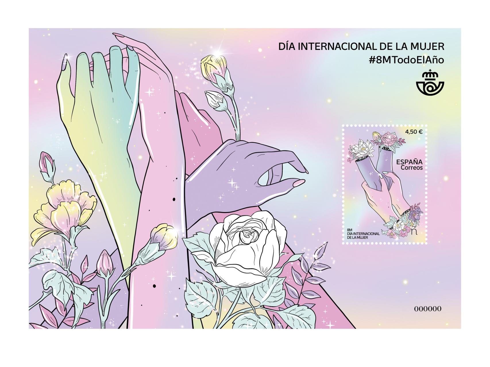 Sello homenaje a mujer