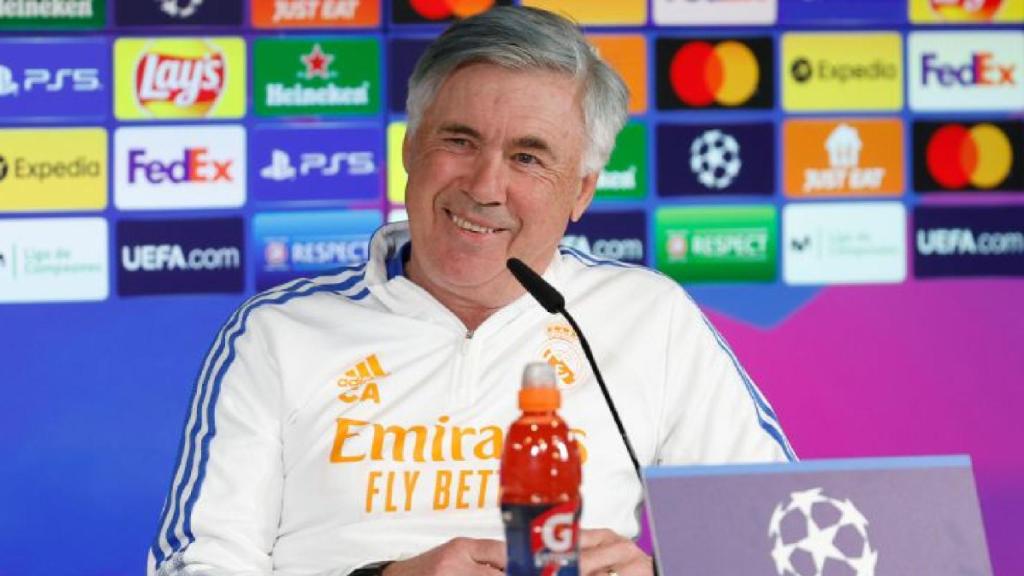 Carlo Ancelotti, en rueda de prensa.