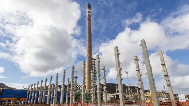 Vista de las obras de la primera planta de biocombustibles avanzados de España.