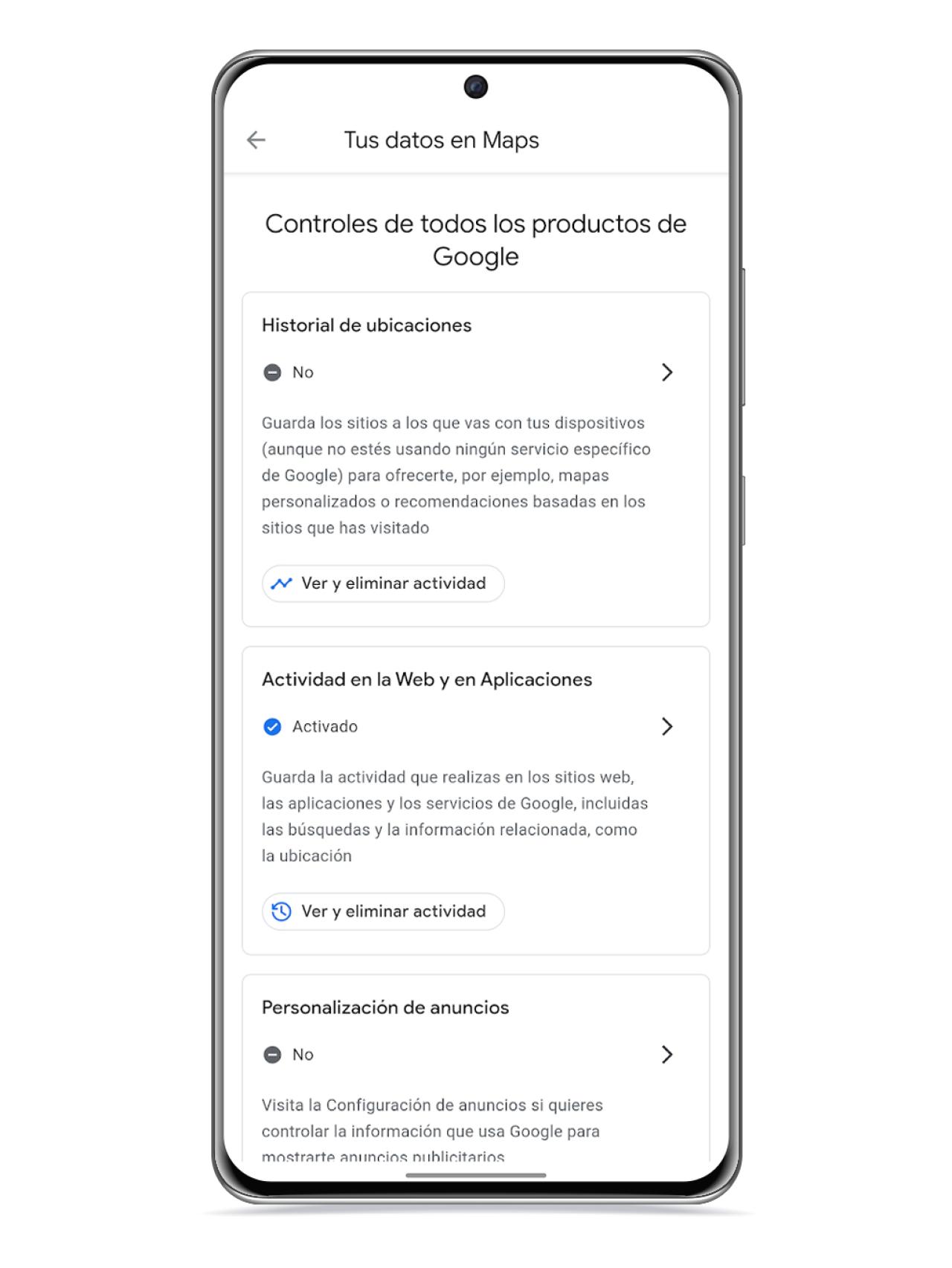 Historial de ubicaciones