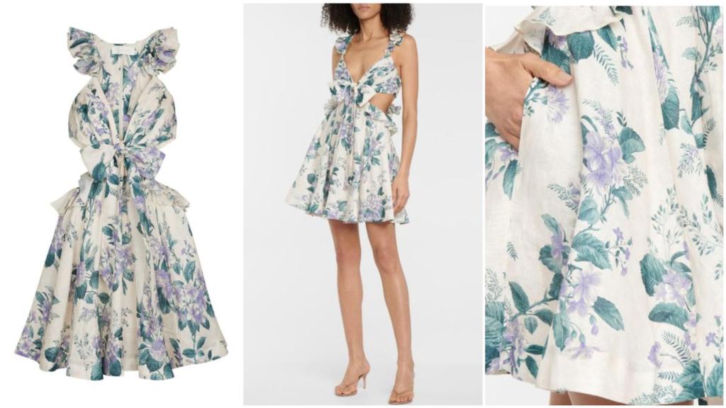 El vestido de Zimmermann que Rocío Osorno ha lucido en Fuerteventura.