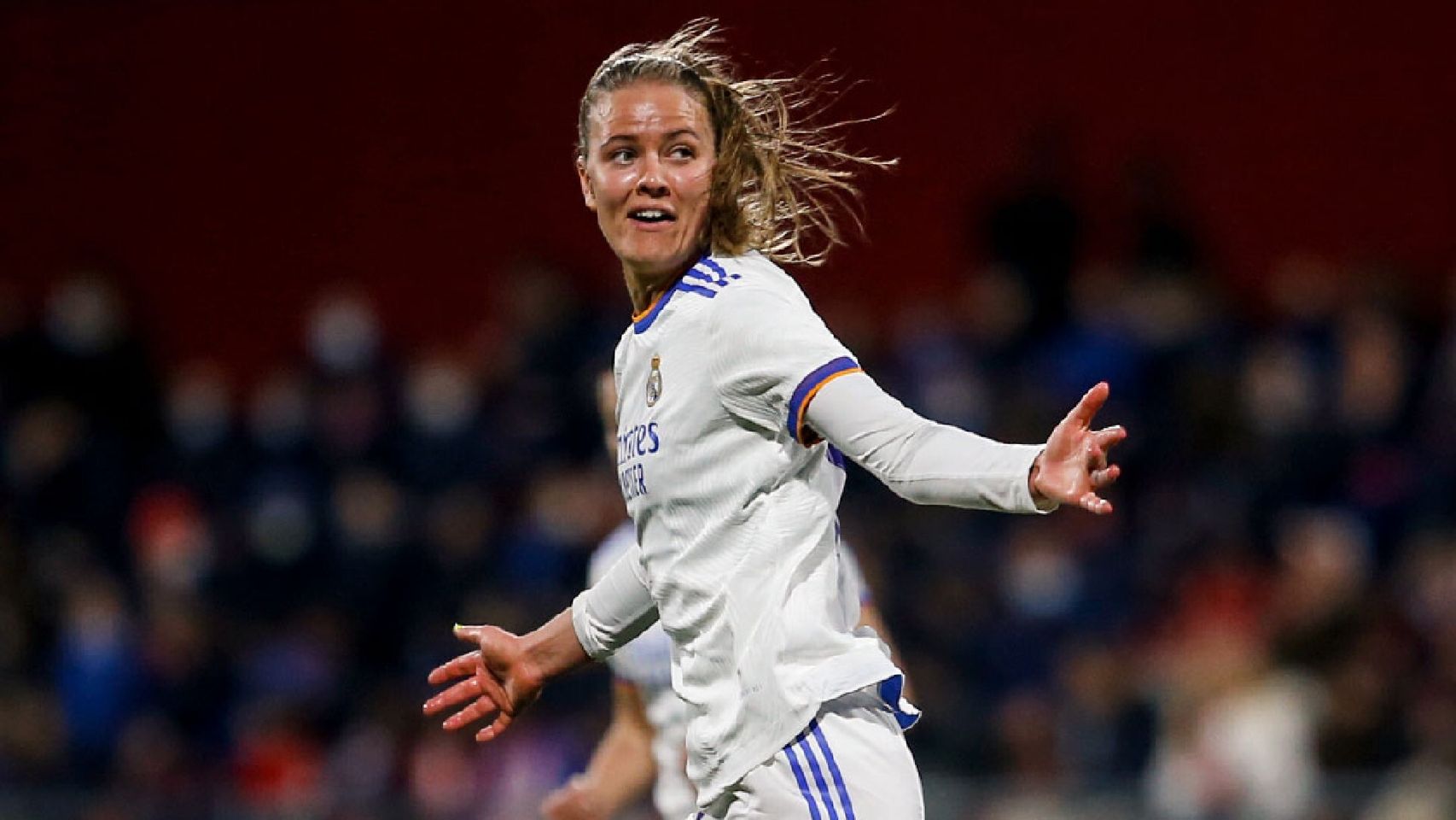 Caroline Graham-Moller celebra su gol ante el Atlético de Madrid.