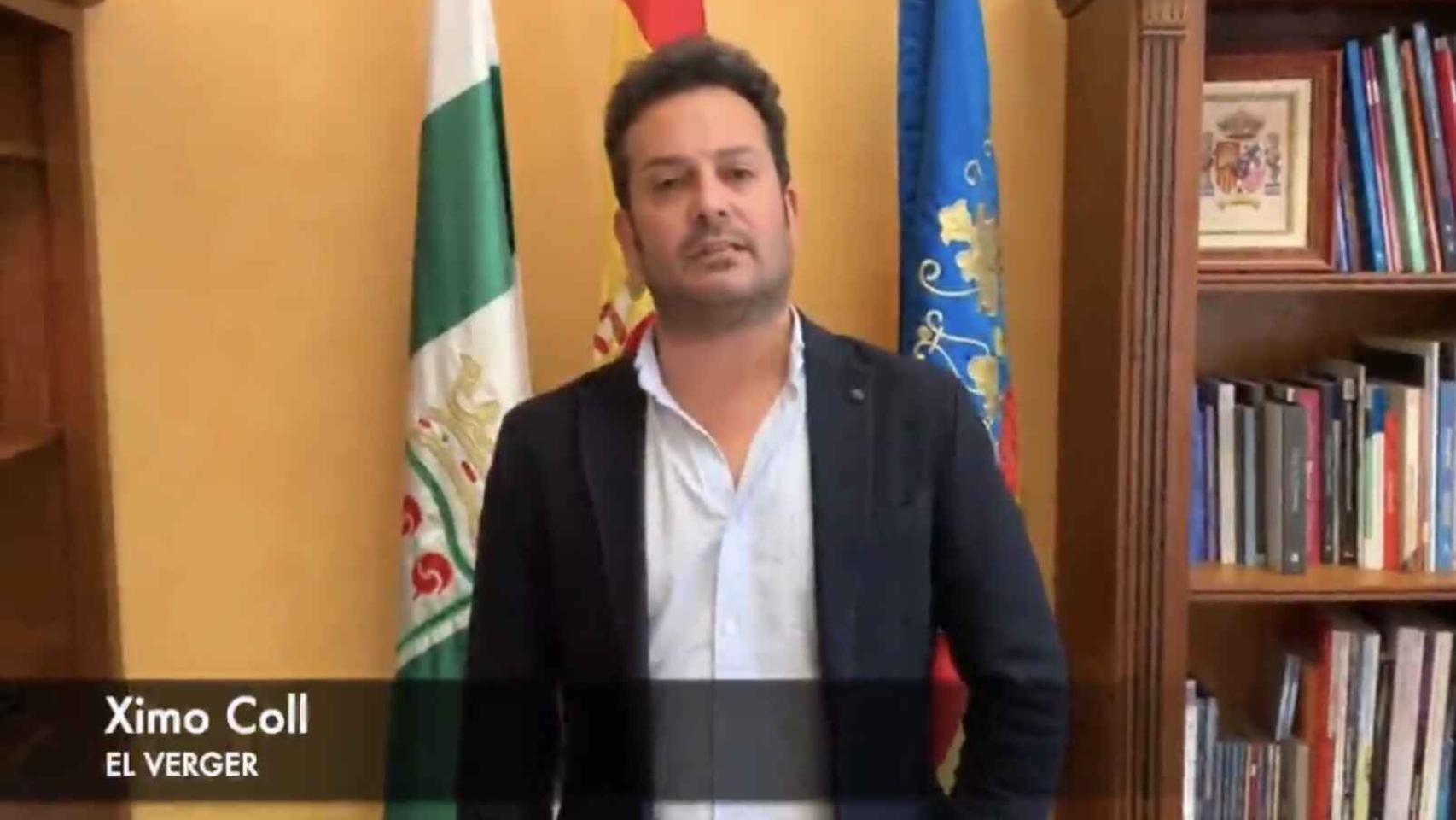 Ximo Coll, el alcalde socialista de El Verger que hoy ha presentado su renuncia, en imagen de archivo.