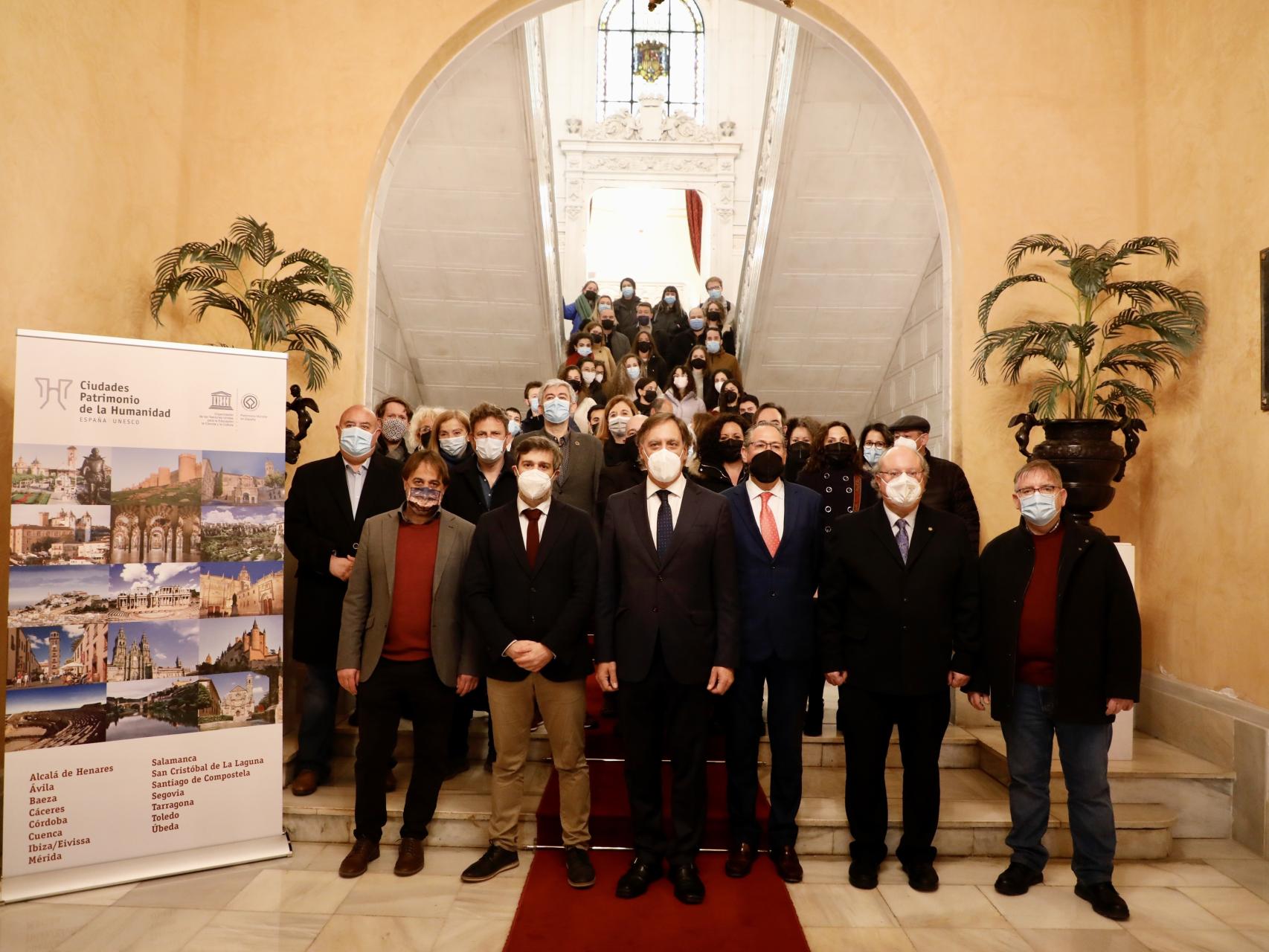Representantes del Grupo de Ciudades Patrimonio de la Humanidad en Salamanca