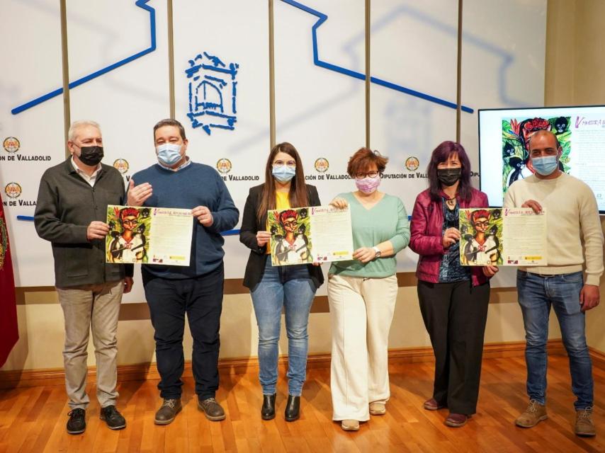 Presentación de la muestra 'El Arte en Morado' de Cigales en el Palacio de Pimentel