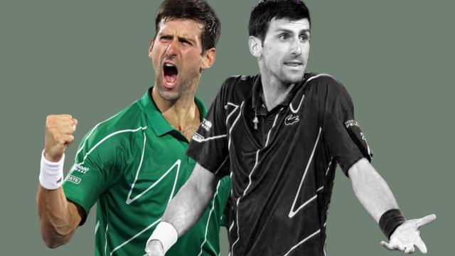 Novak Djokovic, en un fotomontaje