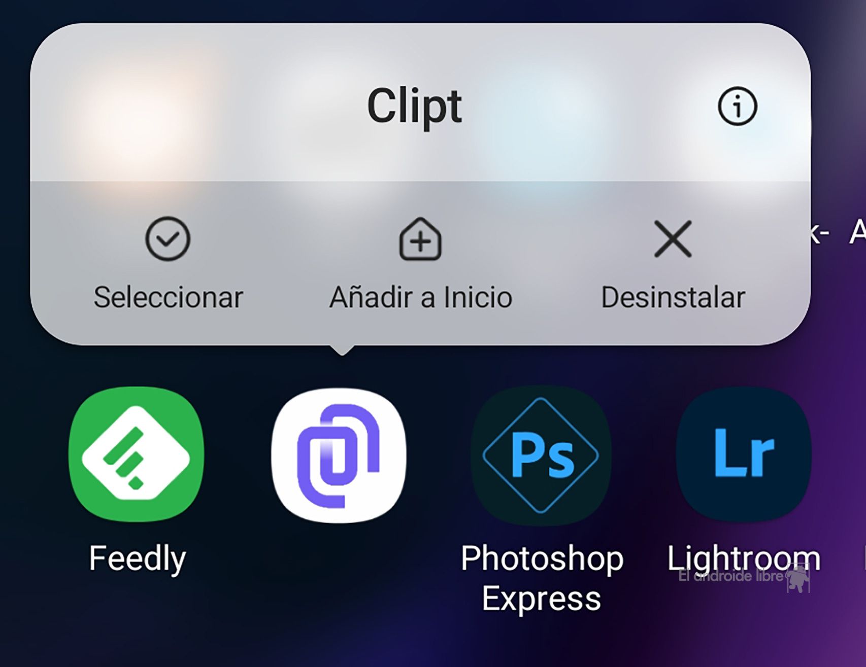 Desinstalar una app