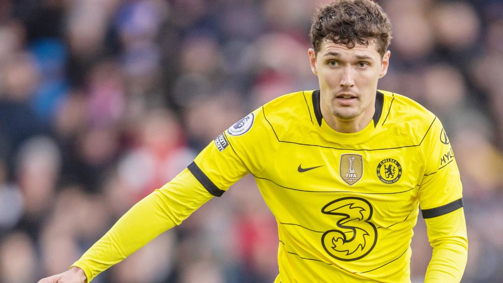 Andreas Christensen, en un partido del Chelsea de la temporada 2021/2022