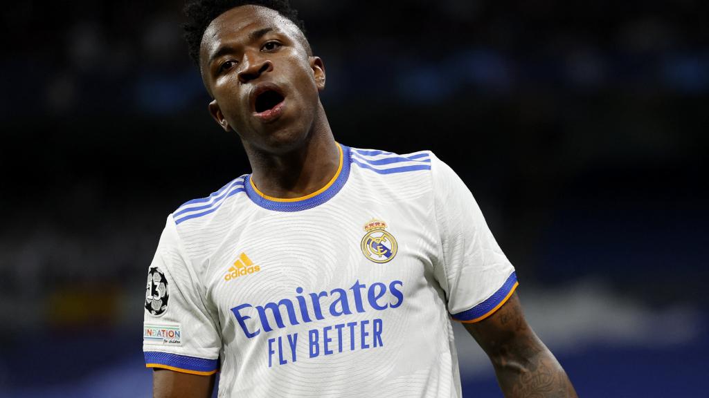 Vinicius se lamenta tras una ocasión fallada
