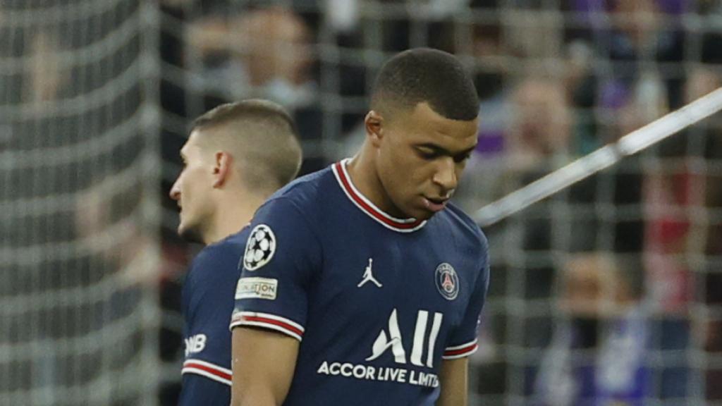 Kylian Mbappé, en el Santiago Bernabéu