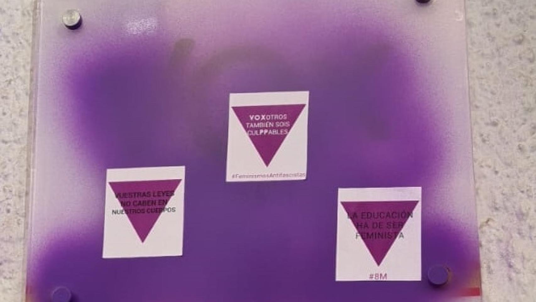 Vandalizan el cartel de la sede provincial de Vox en Ciudad Real