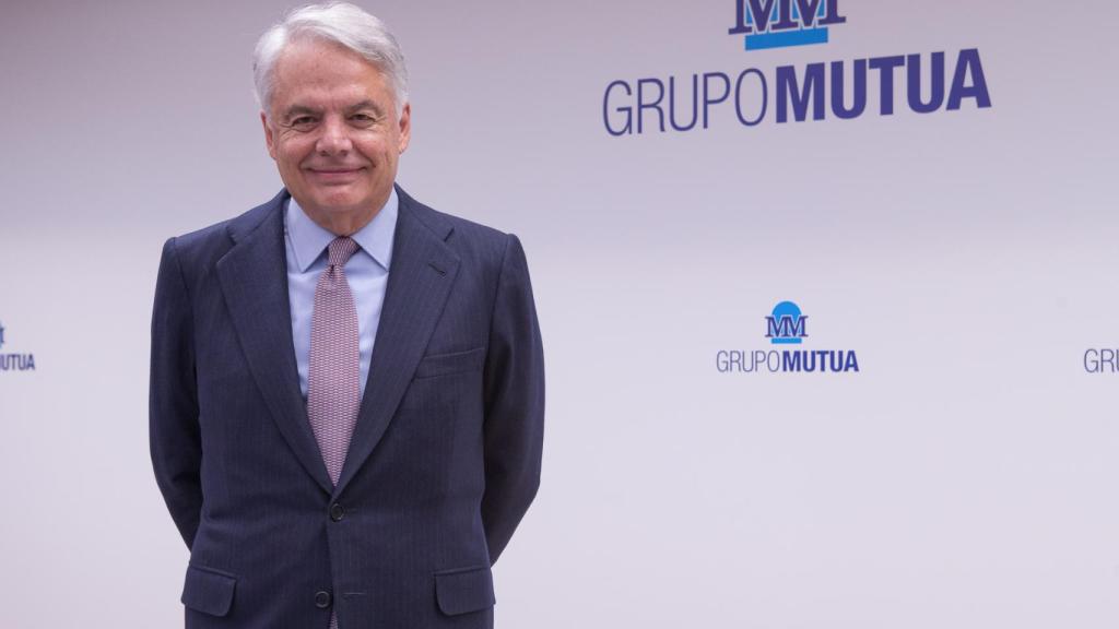 Ignacio Garralda, presidente de Grupo Mutua, durante una presentación de resultados.