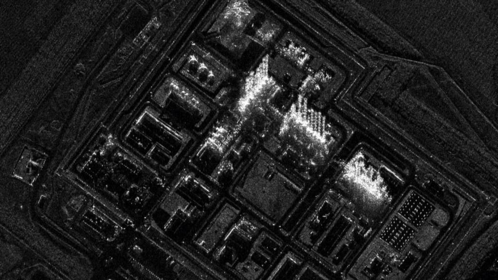Análisis de una instalación nuclear con satélites SAR