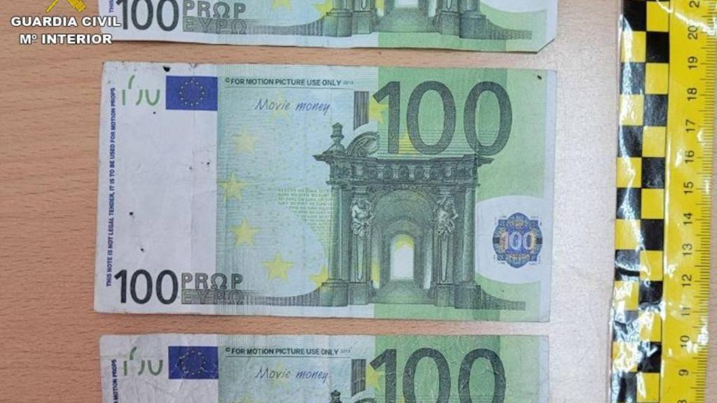 Los billetes falsos requisados