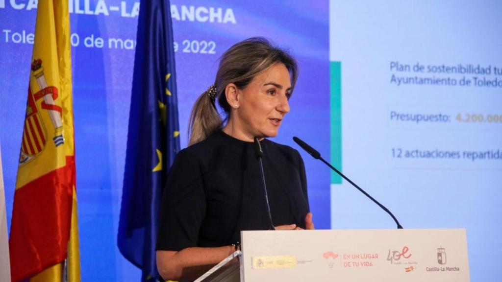 Intervención de la alcaldesa de Toledo Milagros Tolón este jueves.