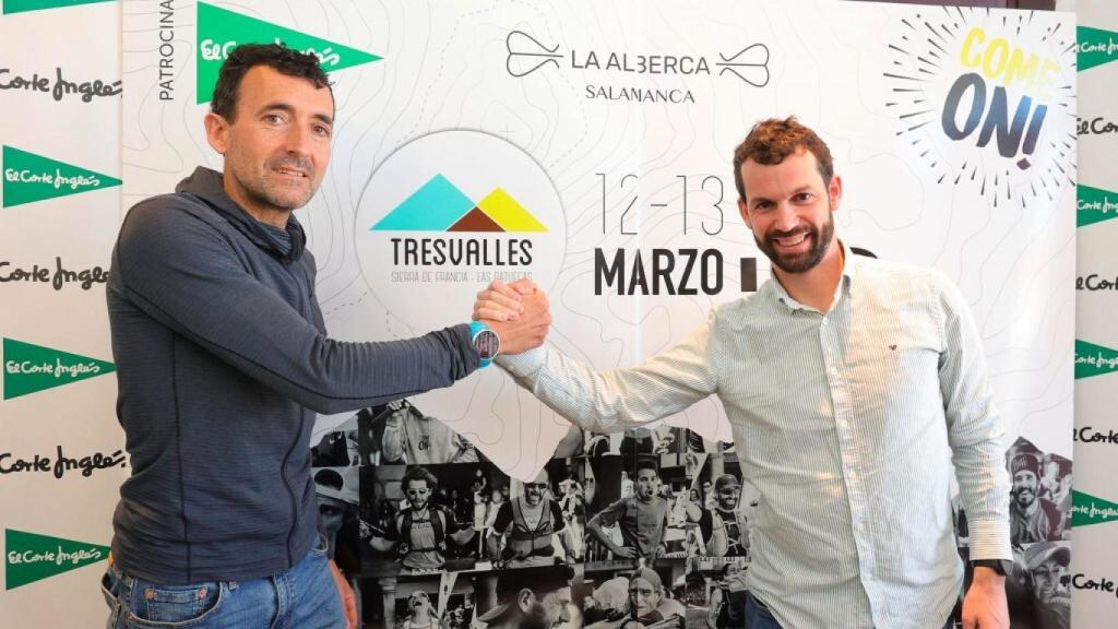 Miguel Ángel Heras y el director de Tres Valles, Manuel Jesús Gómez Fraile