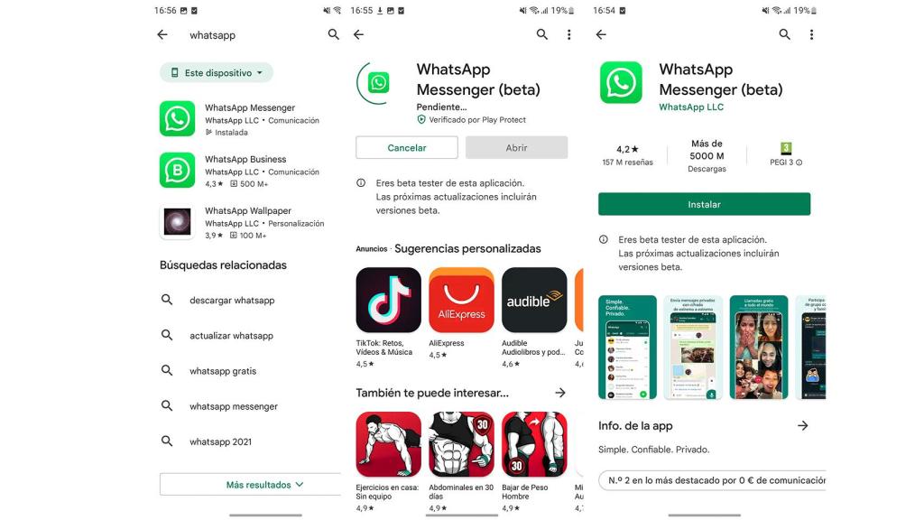 WhatsApp en Android