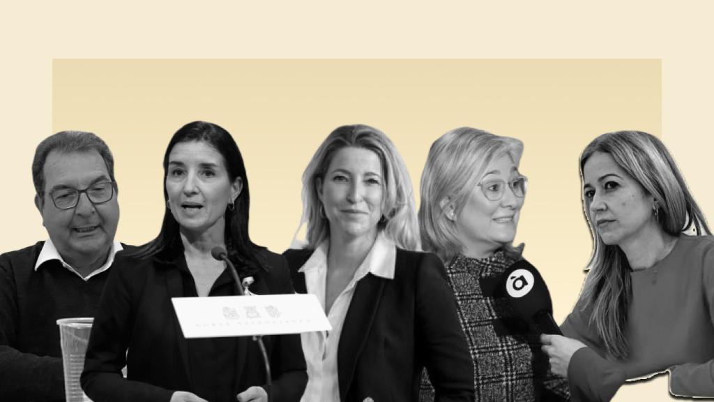 Saval, Merino, Muñoz, Peris y Ortiz, dirigentes de Cs.