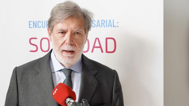 El presidente de la CEOE de Castilla y León, Santiago Aparicio