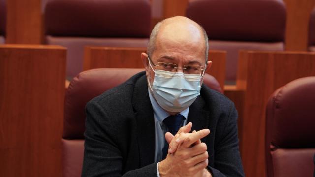 Francisco Igea en el pleno de constitución de las Cortes