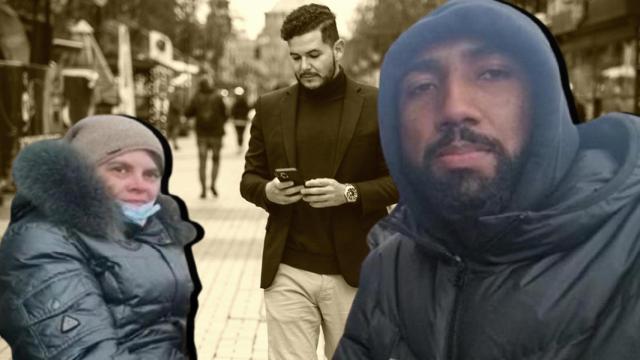 Lucas Rangel, junto a la suegra del influencer Anderson Dias, Tetiana Sukhoparova, en un fotomontaje.